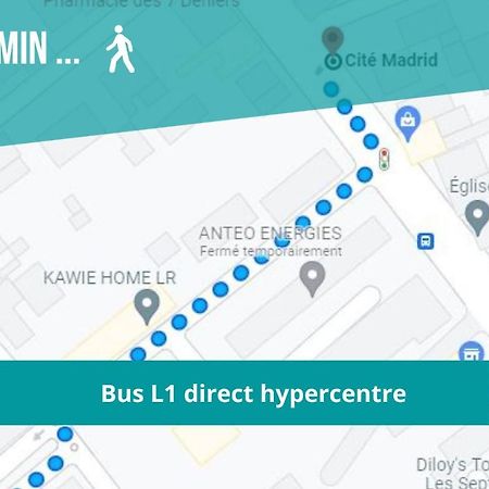 トゥールーズLe Rosier - 7 Deniers - Proche Airbus - Bus Direct Centreアパートメント エクステリア 写真